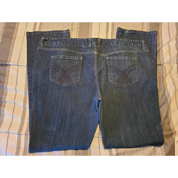 Mossimo Straight Jeans Women's 18 Blue Denim Stylish Modern Casual Wear (ABB3) - Picture 4 of 6